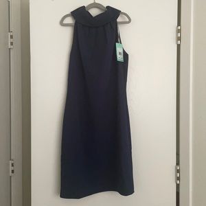 NWT Sail to Sable Navy Dress w/ Buttons on the Back